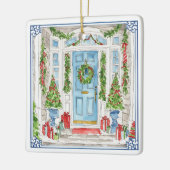 Porte de Noël Aquarelle Arbre de Noël Ornement (Gauche)