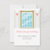 Porte de Noël Nouvelle maison pour la carte de vac (Devant)