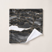 Porte de Parties scintillant noir et or (Gant de toilette)