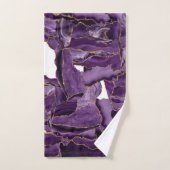 Porte de parties scintillant violet et or (Serviette à main)