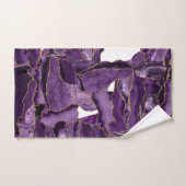 Porte de parties scintillant violet et or (Serviette à main)