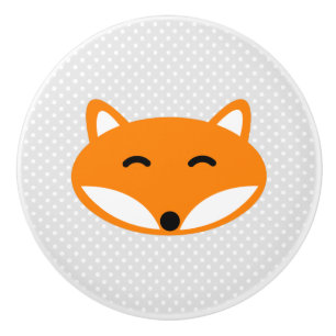 Porte de pépinière de renard rouge et boutons de t