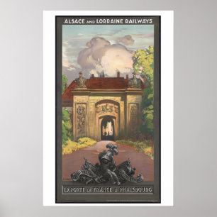 Porte de Phalsbourg vers la France Affiche de voya