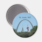 Porte d'entrée de West St Louis Arch Magnet (Recto/Verso)