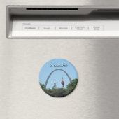 Porte d'entrée de West St Louis Arch Magnet (In Situ (Lave-vaisselle))