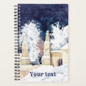 Porte d'hiver de nuit aquarelle (Devant)
