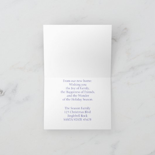 Porte différente - couronne de Noël nouvelle carte (Intérieur)