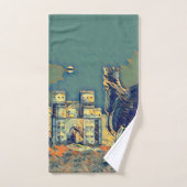 Porte d'Ishtar et serviettes de toilette Lamassu (Serviette à main)