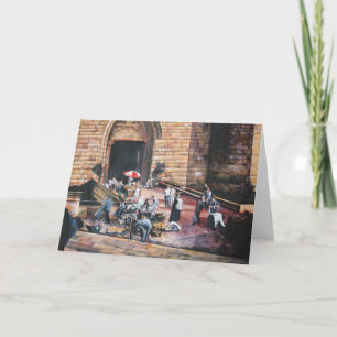 Porte d'or de Damas, carte de voeux de la vieille