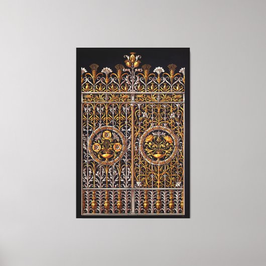 Porte d'or en toile étirée (Recto)
