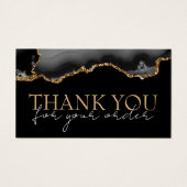 Porte d'or noir merci carte de réduction (Devant)