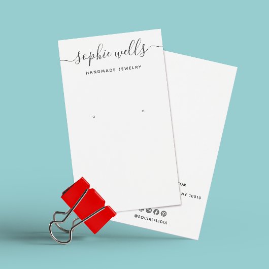 Porte-écran élégant à oreille blanche de script