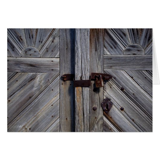 Porte en bois (Devant horizontal)