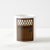 Porte en bois Brown de bois Mug (Centre)