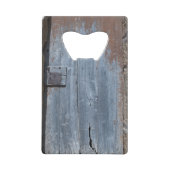 Porte en bois usé et rouillé (Dos)