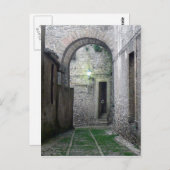 Porte en carte postale d'Erice Sicile (Devant / Derrière)