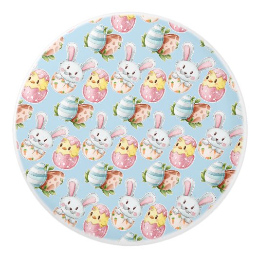 Porte En Céramique Bouton Critère de Pâques (Devant)