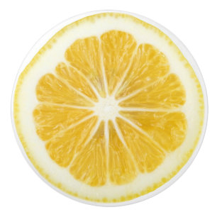 Porte En Céramique Bouton de buffet de tranche de citron