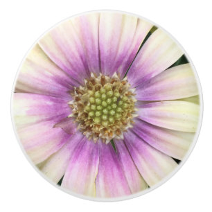 Porte En Céramique bouton de fleur de Pourpre-crème