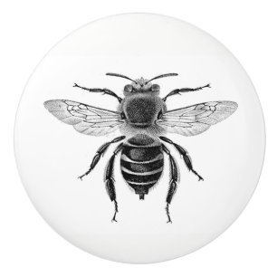 Porte En Céramique Bouton de l'abeille 10