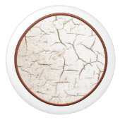 Porte En Céramique Bouton de peinture fissuré (Devant)