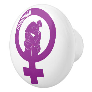 Porte En Céramique Bouton de sisterhood