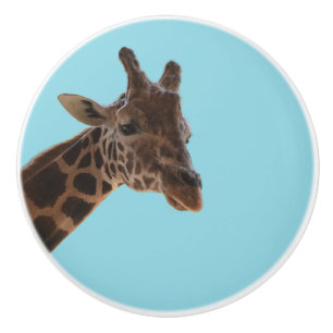Porte En Céramique Bouton de tirage girafe