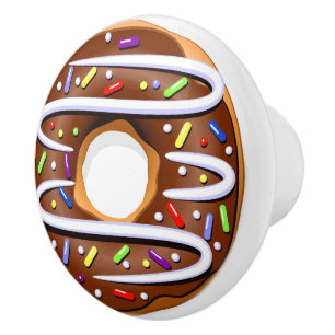 Porte En Céramique Bouton de tiroir de beignet