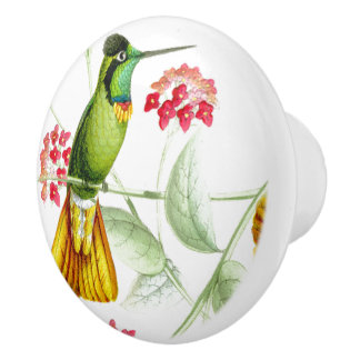 Porte En Céramique Bouton floral de jardin de fleur d'oiseau de