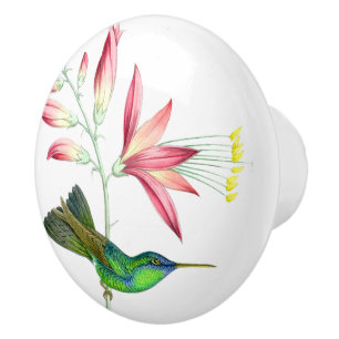 Porte En Céramique Bouton floral de jardin de fleur d'oiseau de