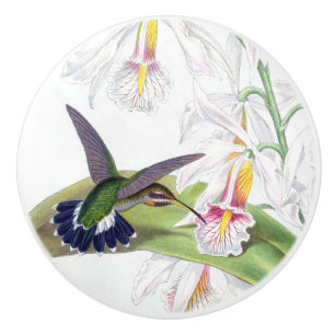 Porte En Céramique Bouton floral de jardin de fleur d'oiseau de