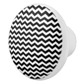 Porte En Céramique Design Chevron noir - Bouton de tiroir (Droite)