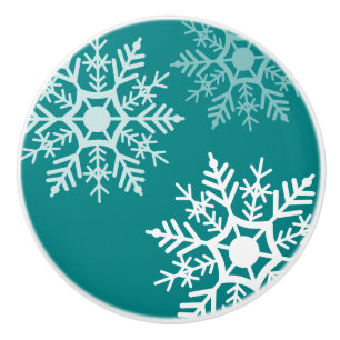 Porte En Céramique Étoile de neige - Bouton de tiroir