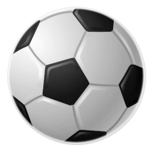 Porte En Céramique Robinet de conception de balle de soccer, bouton d