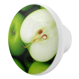 Porte En Céramique Traction verte de bouton de buffet ou de tireur