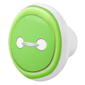 Porte En Céramique Traction verte de tiroir de bouton (Droite)