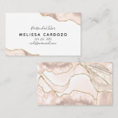 Porte en marbre Abstrait - Carte de visite femme (Devant / Derrière)