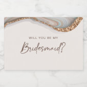 Porte en marbre de pierre Bridesmaid Étiquette de  (Étiquettes simples)