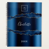 Porte en or bleu marbre nom commercial logo 2026 (Devant)