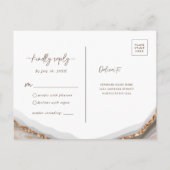 Porte en pierre de marbre RSVP carte postale (Dos)