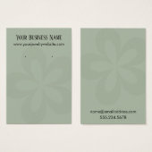 Porte-épingles à fleurs graphiques vert sauge 1 (Devant & derrière)