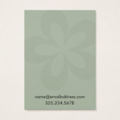 Porte-épingles à fleurs graphiques vert sauge 1 (Dos)