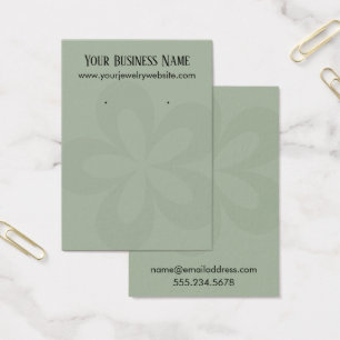 Porte-épingles à fleurs graphiques vert sauge 1