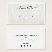 Porte-étendard en bois blanc de vacances Calli (Devant & derrière)