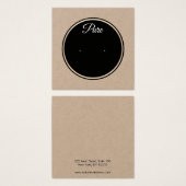 Porte-étendard Kraft Circle Simple (Devant & derrière)