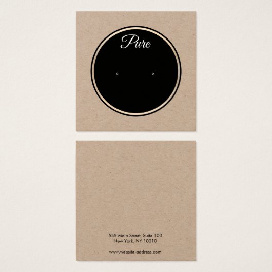 Porte-étendard Kraft Circle Simple (Devant & derrière)