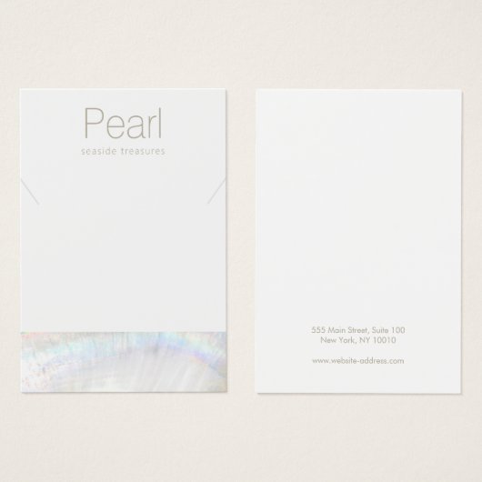 Porte-étendard Seashell Collier Nautique (Devant & derrière)