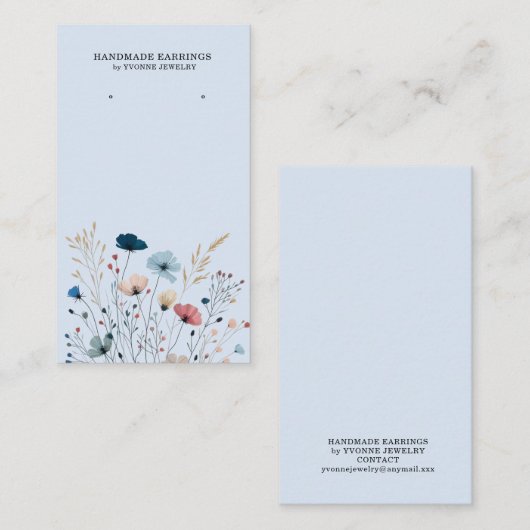 Porte-étiquette de présentation de cartes de visit (Devant / Derrière)