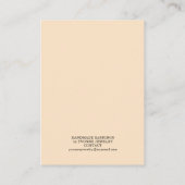 Porte-étiquette de présentation de cartes de visit (Dos)