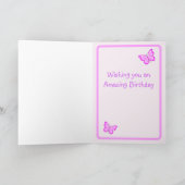 Porte Fée Bonne Carte de voeux d'anniversaire plié (Intérieur)